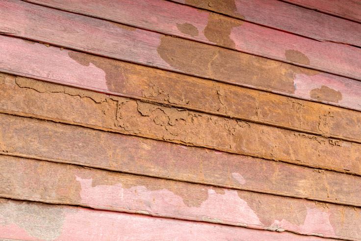 damaged wood panels
